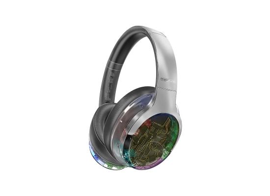 Promate TransTune Active Noise Cancelling Hi-Fi Stereo Wireless Headphones with RGB Lights